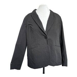 Liz Claiborne Blazer Black Women 18 Fully Lined One Button Notch Collar